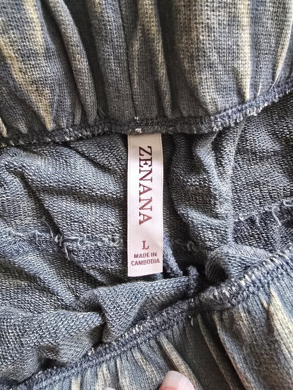 Zenana Outfitters Olive Wide Leg Drawstring Pants - Picture 4 of 5